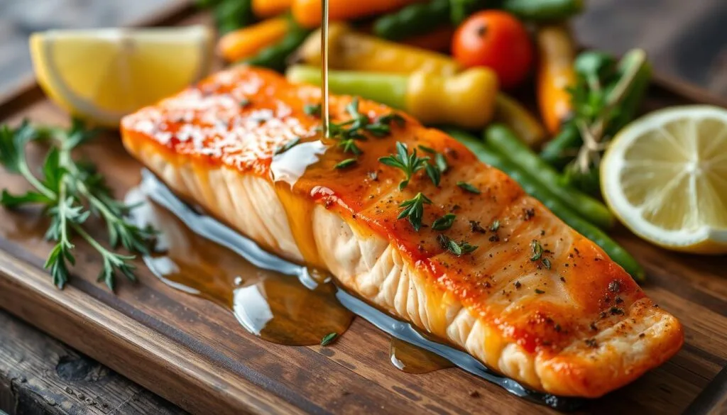 honey glazed salmon honey glazed salmon