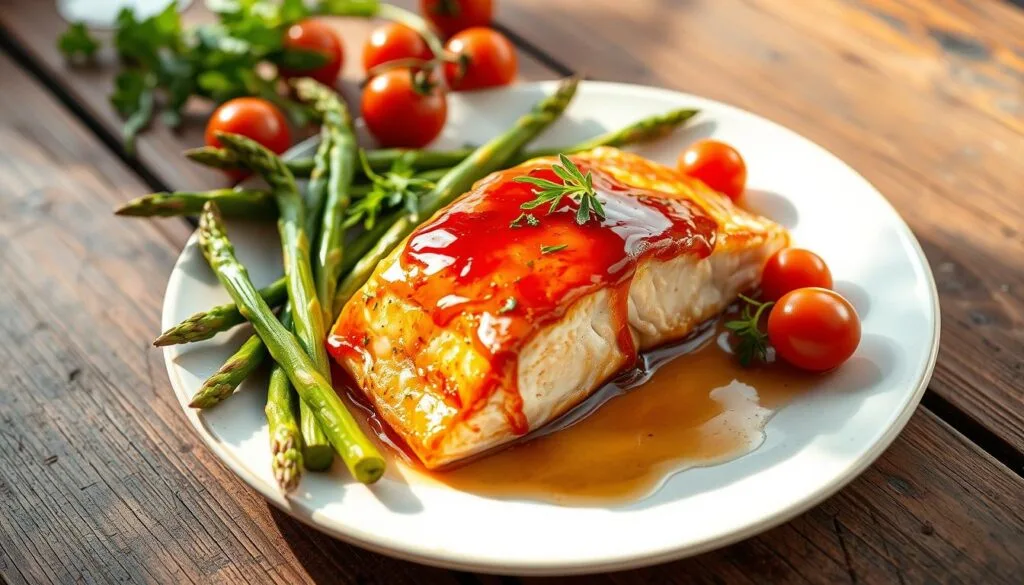 honey glazed salmon honey glazed salmon